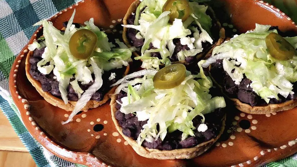 Sopes de frijol